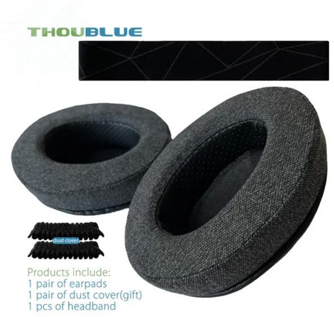 THOUBLUE-스틸시리즈 Arctis 7 7p 9 9X 프로 이어폰 교체용 이어 패드 메모리폼 커버 이어패드 헤드폰, [15] 4 and band2, 1개
