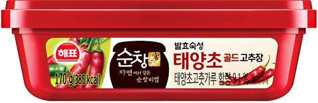 순창궁 태양초 골드 고추장, 170g, 1개