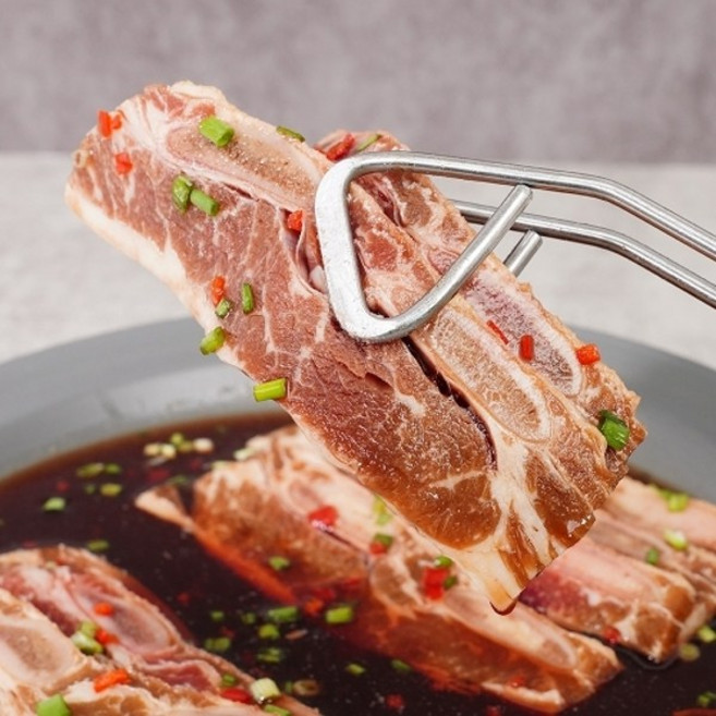 기타 미국산 양념 LA갈비 500g x 2팩, 완전손질 단짠단짠 양념 LA갈비 500g X 2팩 (4, 2개
