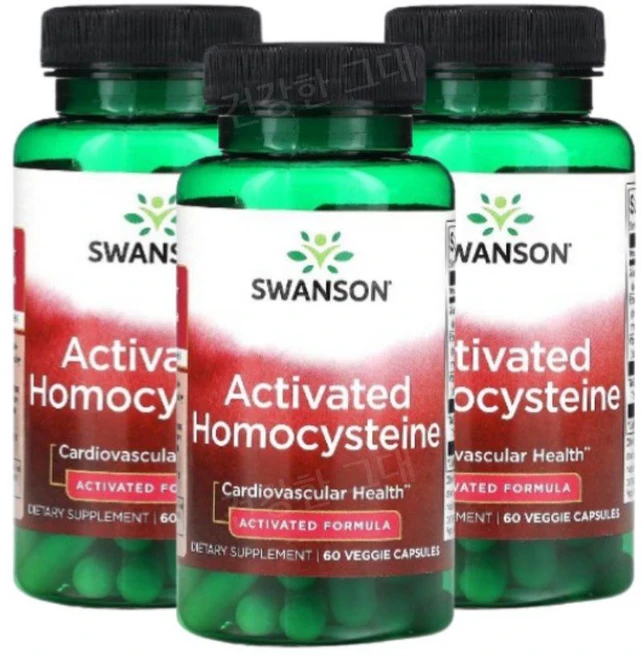 스완슨 액티베이티드 호모시스테인 60 베지캡슐, 60정, 3병 - 쿠팡
