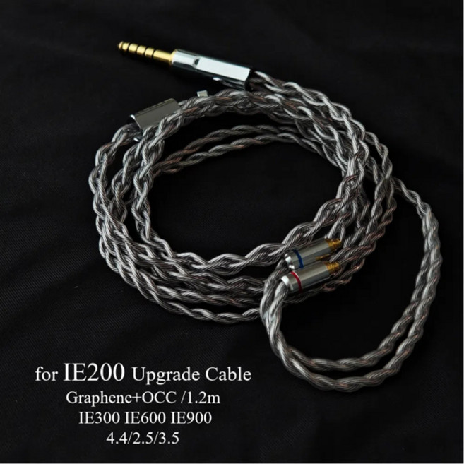 Sennheiser IE200/IE300/IE600/IE900용 OCC 은도금 헤셋 와이어 4.4/3.5/2.5mm 밸런스드 그래핀 케이블, 02 2.5mm balance