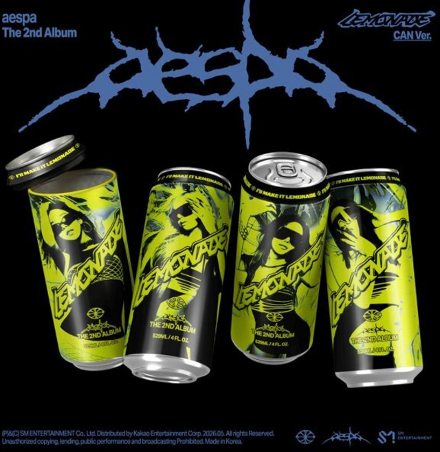 에스파 (aespa) - 2집 : LEMONADE CAN Ver 랜덤발송, 1QR - CARD