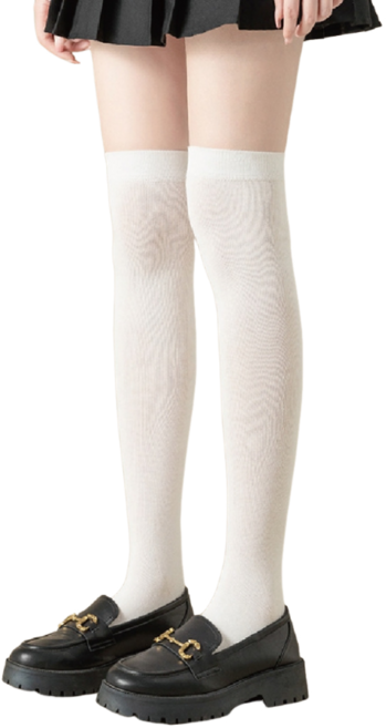 OniWear 薄款天鵝絨 JK 學生襪 膝上襪 過膝襪