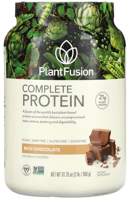 PlantFusion 컴플리트 프로틴 진한 초콜릿 900g(2lb), 1개, 900g - 쿠팡