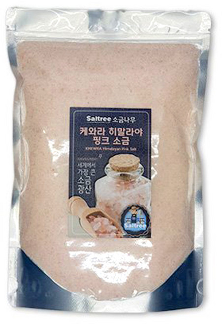 케와라 히말라야 핑크 소금 1kg(가는 소금), 1kg, 1개