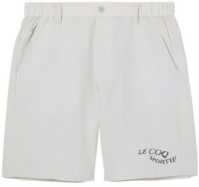 르꼬끄스포르티프 lecoqsportif 남성 골프웨어 축구 스트라이프 쇼트팬츠 LG6SHP02M GY00 색상: 그레이 303096