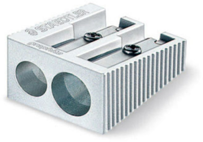 스테들러 510-20 금속2홀 연필깍이 1EA, 2홀실버, 10개