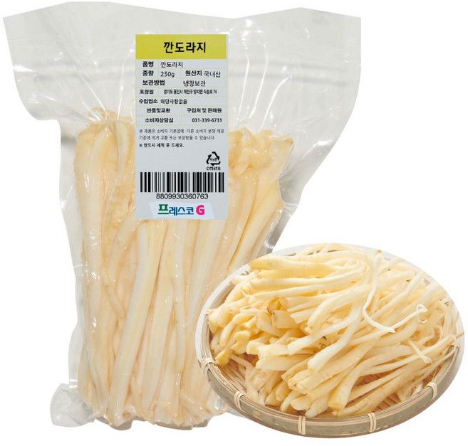 프레스코G 국내산 깐도라지 250g, 1개