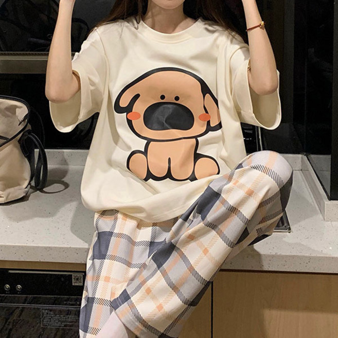 44/55 ~ 66/77 15종류 여성잠옷 반팔티셔츠+긴바지잠옷세트 주니어 파자마 원피스 실내복 홈웨어 잠옷 가디건 까미샵