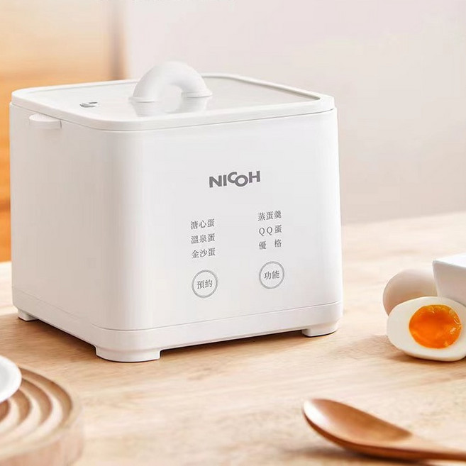 NICOH 蒸煮蛋機 六大模式全自動烹煮 304不鏽鋼蒸碗 自動斷電 自動預約, NEG-05