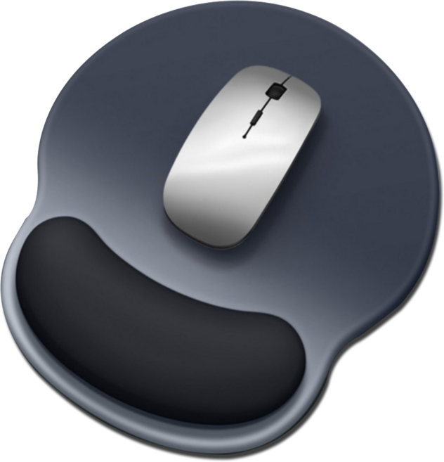 컬쳐엔 손목보호 마우스패드, 다크블루패드, 1개