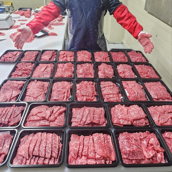 국내산 1등급 한우 로스 구이용 눈꽃 설깃살, 1개, 200g
