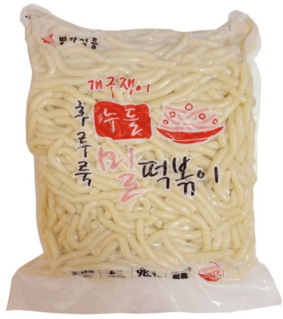 별가식품 개구쟁이 후루룩 누들 밀떡볶이2kg 6개 1박스 / 후루룩/누들떡/한끼떡/씨앤푸드, 2kg