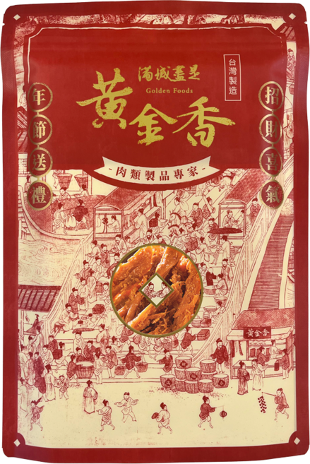 黃金香肉乾 牛腱絲 傳統風味 口感紮實 獨立包裝 方便攜帶, 140g, 1個