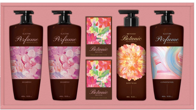 LG생활건강 생활의감동 샴푸바디세트 x 4개 선물세트, 1세트