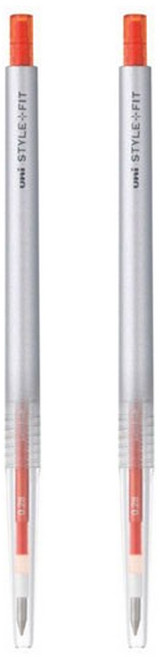 유니 스타일핏트 단색펜 UMN-139 0.38mm, 만다린오렌지, 2개