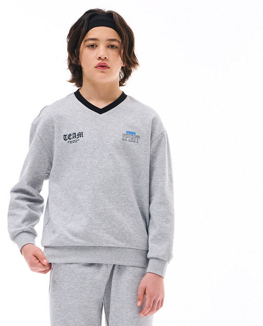 NC창원점 오션스카이 ~~@@남아배색브이넥맨투맨티셔츠