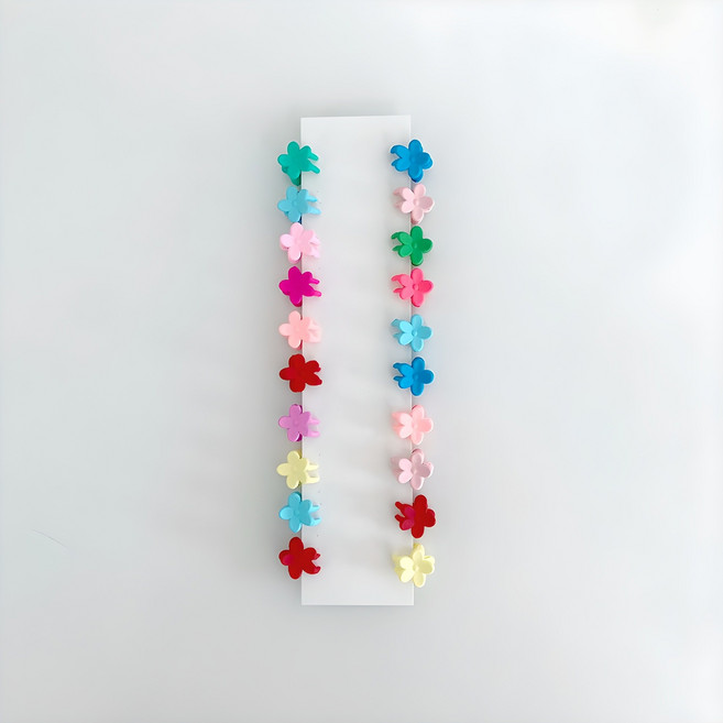 에르모어 여아용 플라워 미니집게핀 20개 세트