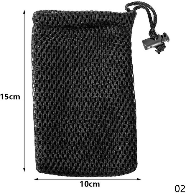 몬리 3Pcs/10Pcs 나일론 메쉬 Drawstring 보관 주머니 가방 9x13cm 디지털 제품에 대 한 다목적 여행 및 야외 활동, 10Pcs, 02