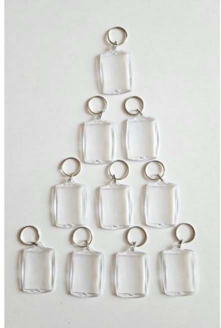 지지워크 아크릴 키링 만들기 부자재 사진 포카홀더 증사홀더, 10개, 투명(직사각형)