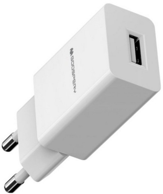 구스페리 10W 2포트 USB 멀티 충전기 어댑터 5V 2A, 화이트, 1개