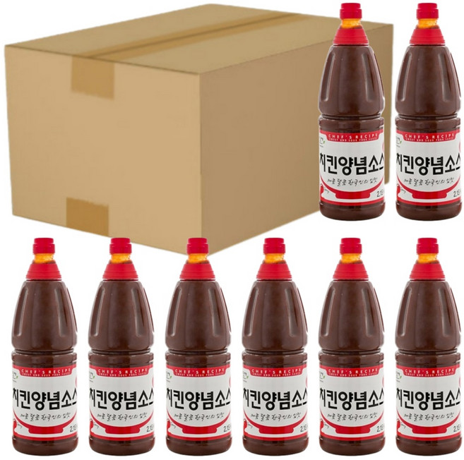 양념치킨 소스 2.15kg box 깔끔한 옛날 전통 치킨맛, 8개