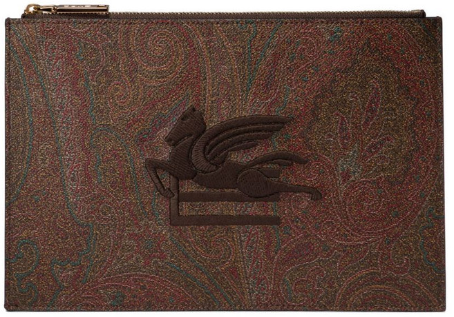 에트로 로고 자수 클러치