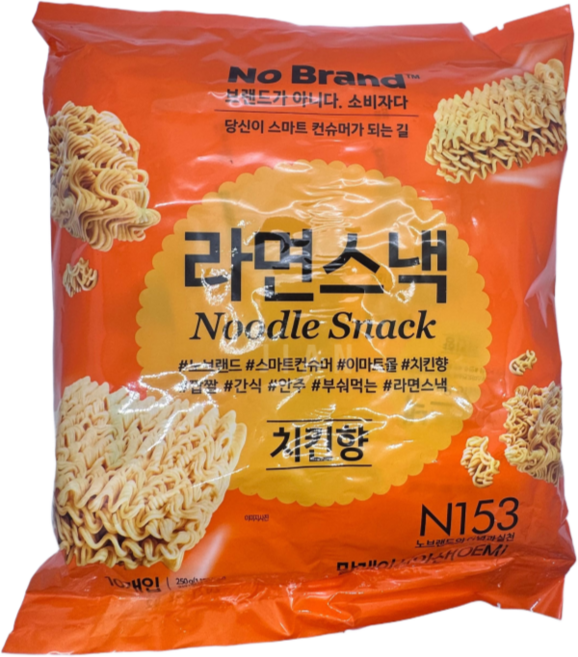 스낵큐 노브랜드 과자, 25g, 10개