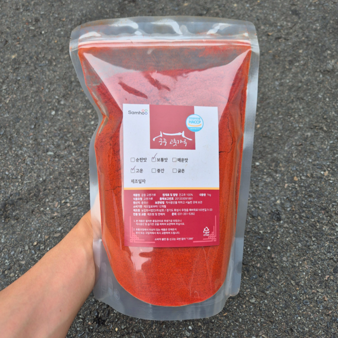 삼호 중국산 고춧가루 미분 보통맛, 1개, 1kg