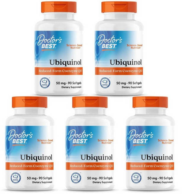 닥터스베스트 유비퀴놀 50mg 카네카 소프트젤 90정, 90개입, 5개
