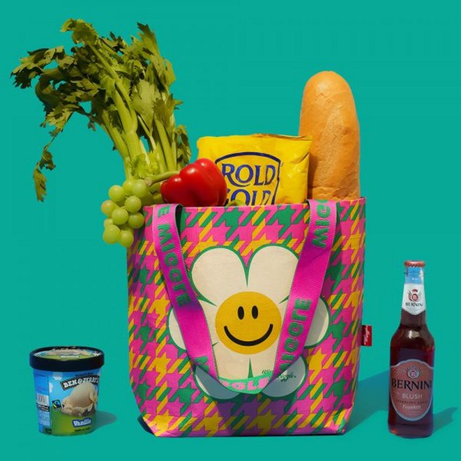 위글위글 타포 에코백 리유저블 쇼퍼백S - Hound Tooth Check 439426