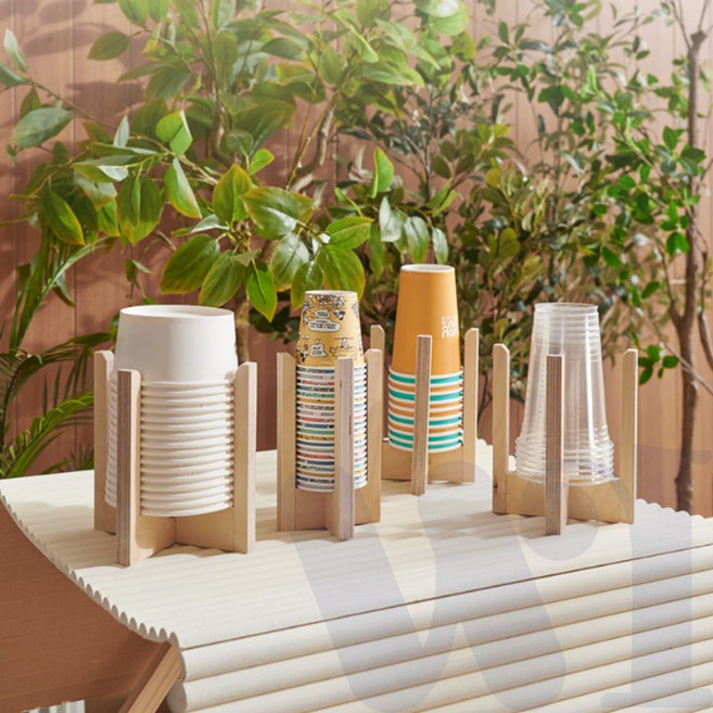 위아리턴 원목 종이컵 홀더 종이컵꽂이 테이크아웃컵디스펜서 종이컵거치대 일회용컵홀더 일회용컵거치대 일회용컵꽂이 컵홀더소량 커피컵홀더 테이크아웃컵홀더, 03.음료수컵홀더_14, 1개