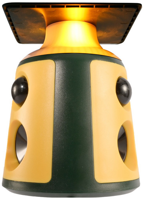 RYNOVEX 불꽃등 태양열 충전 야생동물 퇴치기 360도 적외선 PIR감지 주파수 변환 LED 초음파 경보음 kc인증 멧돼지 고라니, 1개