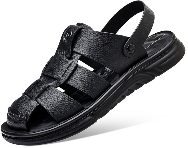 [ 보이앤맨 ] 남자 발편한 쿠션 샌들 투웨이 캐주얼 슬리퍼 운전신발 슈즈 (사이즈 240/245/250/255/260/265/270/275/280/285/290)