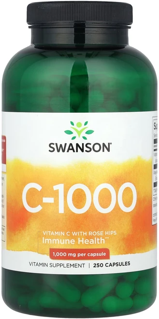 Swanson C-1000 비타민C 로즈힙 함유 1000mg 캡슐 250정, SwansonC1000비타민C로즈힙함유1000mg캡슐2, 1개 - 쿠팡