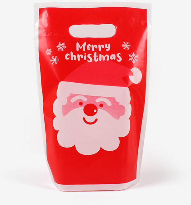 피크닉앤패키지 크리스마스선물포장산타포장봉투, 메리산타 1827 손잡이봉투, 10장