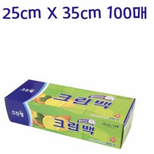크린랩 뽑아쓰는 크린백 25cm x 35cm, 중(M), 100개입, 1개
