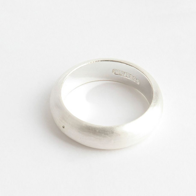 순은 99.9 두꺼운 2.5돈굵기 여성 남성 무광 반지