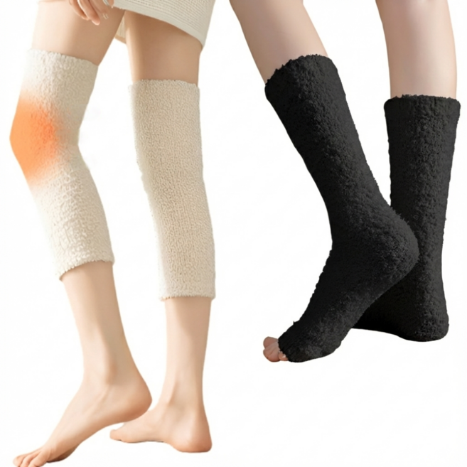 오디너 수면 극세사 레그워머 무압박 발토시 1+1