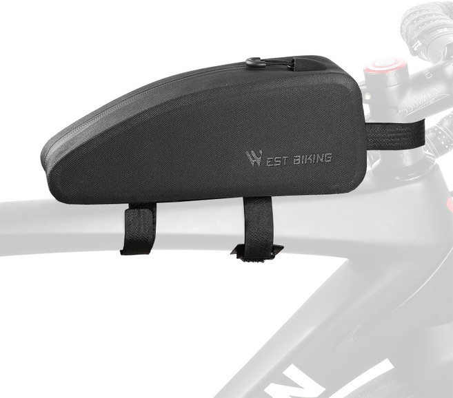 시그니처베이지 로드 자전거 프레임 가방 YPZ212, 블랙 라지, 1개