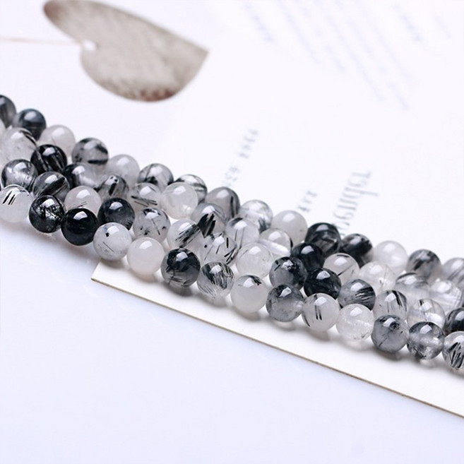 천연석 원석 비즈 재료 팔찌 묵주 만들기 천연원석, A5802. 용문, 1세트, 6mm