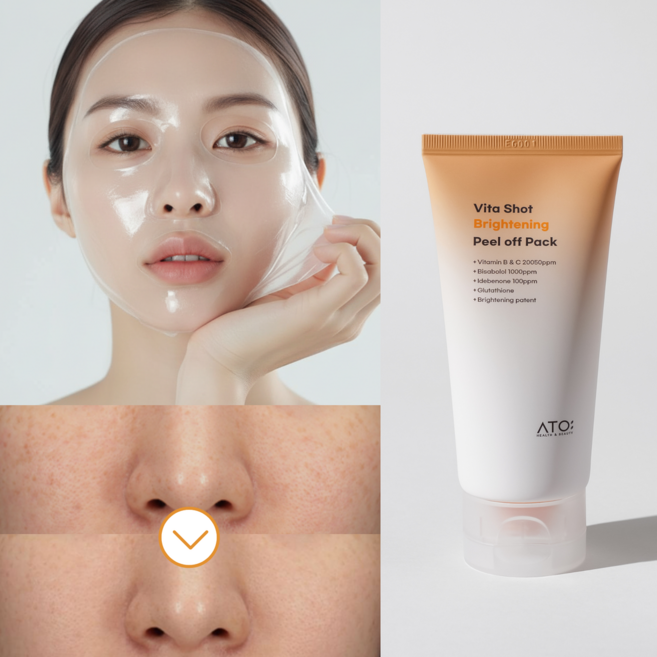 ATO 비타샷 랩핑 마스크팩 미백 주름개선 이중기능성, 1개, 1개입