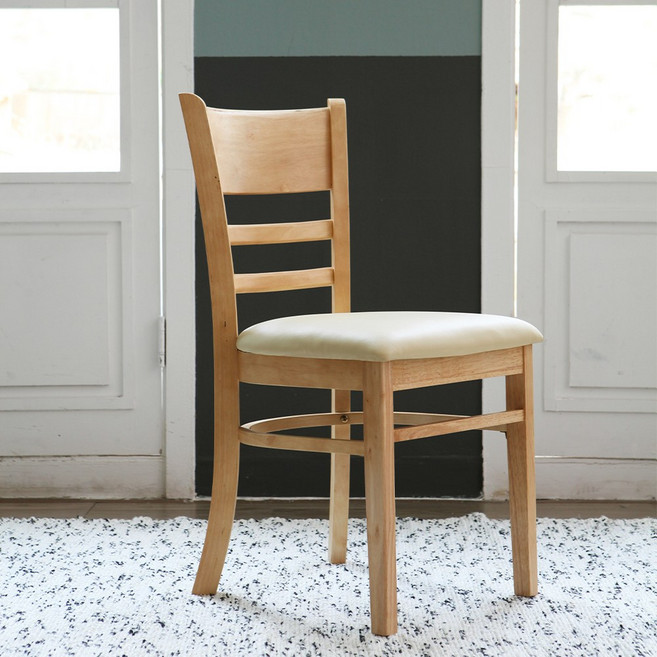 베스트리빙 케빈 원목 의자/식탁의자/식당의자/업소용가구/업소용의자/원목의자 1개/의자1개 6colors, 내츄럴(아이보리), 1개