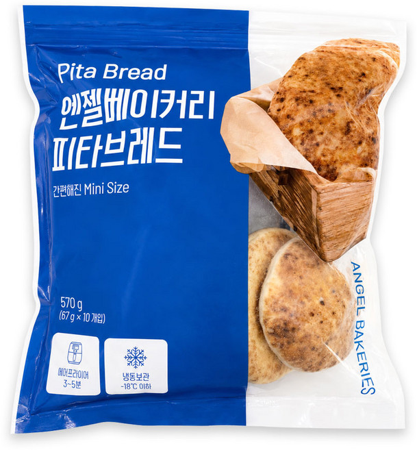 엔젤베이커리 미니 피타브레드, 1개, 570g