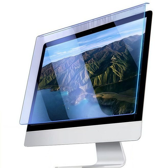 해브유 모니터용 블루라이트차단 필름 거치식 화면보호기 시력보호, 1개, 27인치(612.6x356mm)