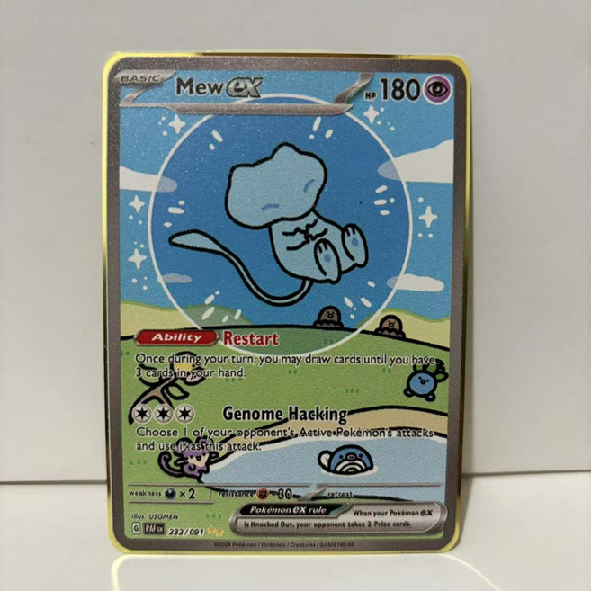 寶可夢金屬卡牌 精選組 含 阿爾宙斯 帝牙盧卡 帕路奇犽 朱紫ex VSTAR, 夢幻  ex, 1個