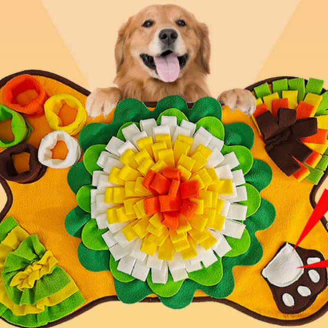 강아지 노즈워크 매트 장난감 뼈다귀 후각 놀이