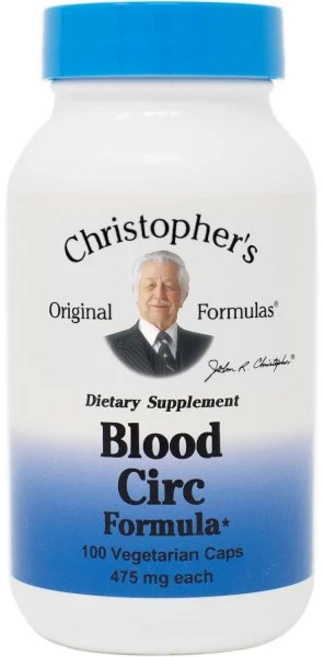 Christopher's Original Formulas Blood Circ Formula Capsules Herbal Supplement for Cardiovascular, 100 Count (Pack of 1), 1개 - 쿠팡