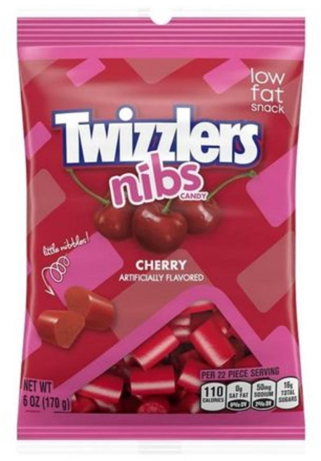 트위즐러 감초 캔디 체리 170g (2팩) CANDY TWIZZLR CHERRY 6OZ, 1개