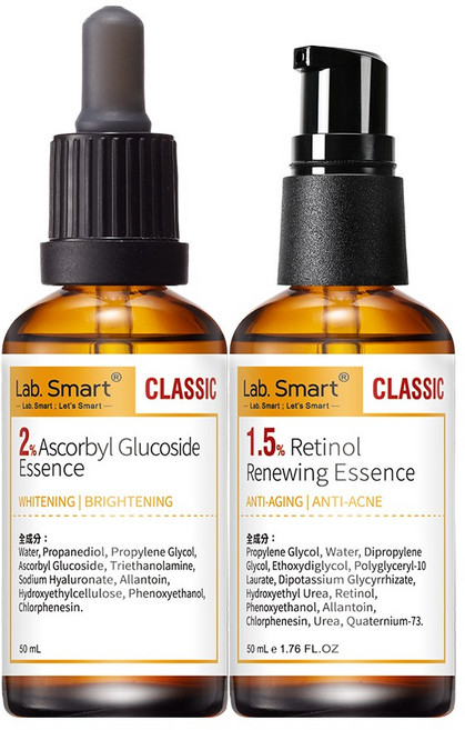 Dr.Hsieh 達特醫 早C晚A加大加強組(2%維生素C醣苷 50ml+1.5%A醇 50ml), 1組, (2%維生素C醣苷+1.5%A醇)